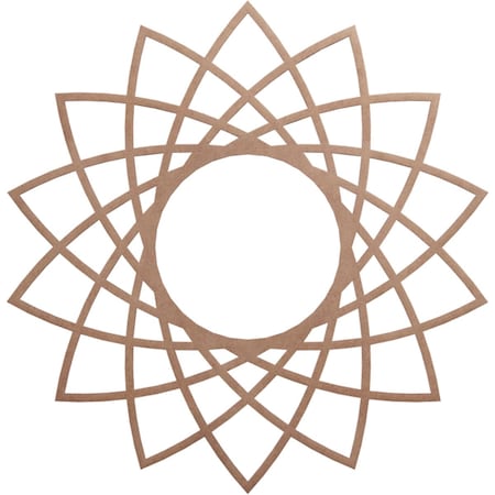 Ekena Millwork Eleanor Wood Fretwork Pierced Ceiling Medallion, Wood (Paint Grade), 30"OD x 11 1/2"ID x 3/8"T CMWP30X30X0375EAMF